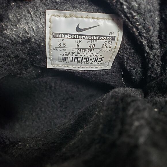 Nike Roshe One Hi Snow Boots Suede & Leather Women's Size 8.5 Black 807426 001 - Picture 12 of 16